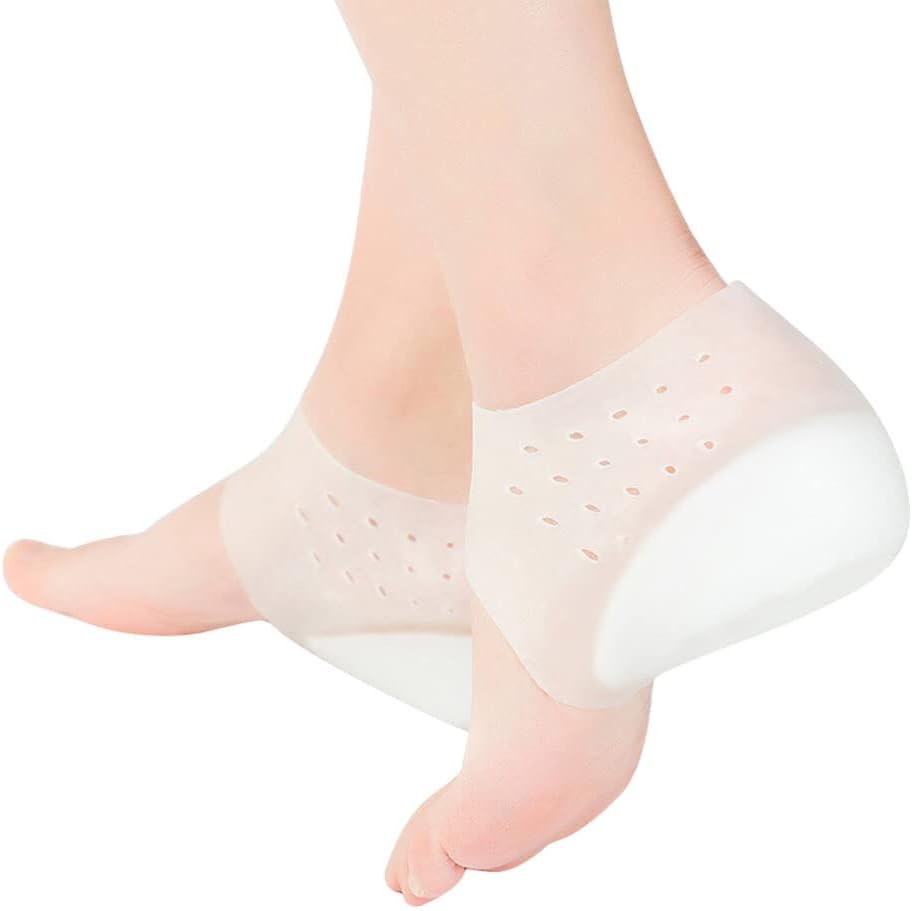 4 cm Invisible Height Increase Silicone Sock Gel Heel Pads Hi Qulity Orthopedic Arch Support Heel Cushion Insoles 4cm Unisex dropshippg