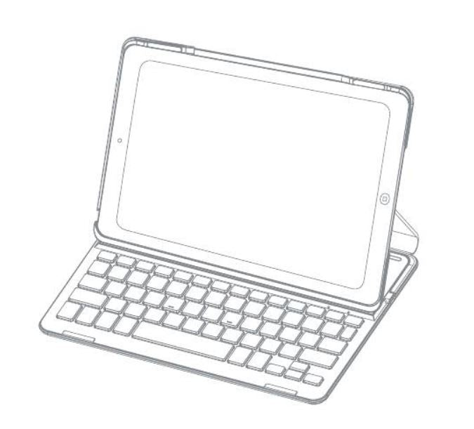 Inateck Keyboard for 10.2/10.5 inch iPads. BK2003 Wireless Keyboard Case For iPad 9.7 (2017/2018) / iPad Air (ipad Not included) - Image 7