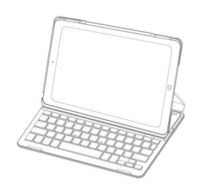 Inateck Keyboard for 10.2/10.5 inch iPads. BK2003 Wireless Keyboard Case For iPad 9.7 (2017/2018) / iPad Air (ipad Not included) - Image 7