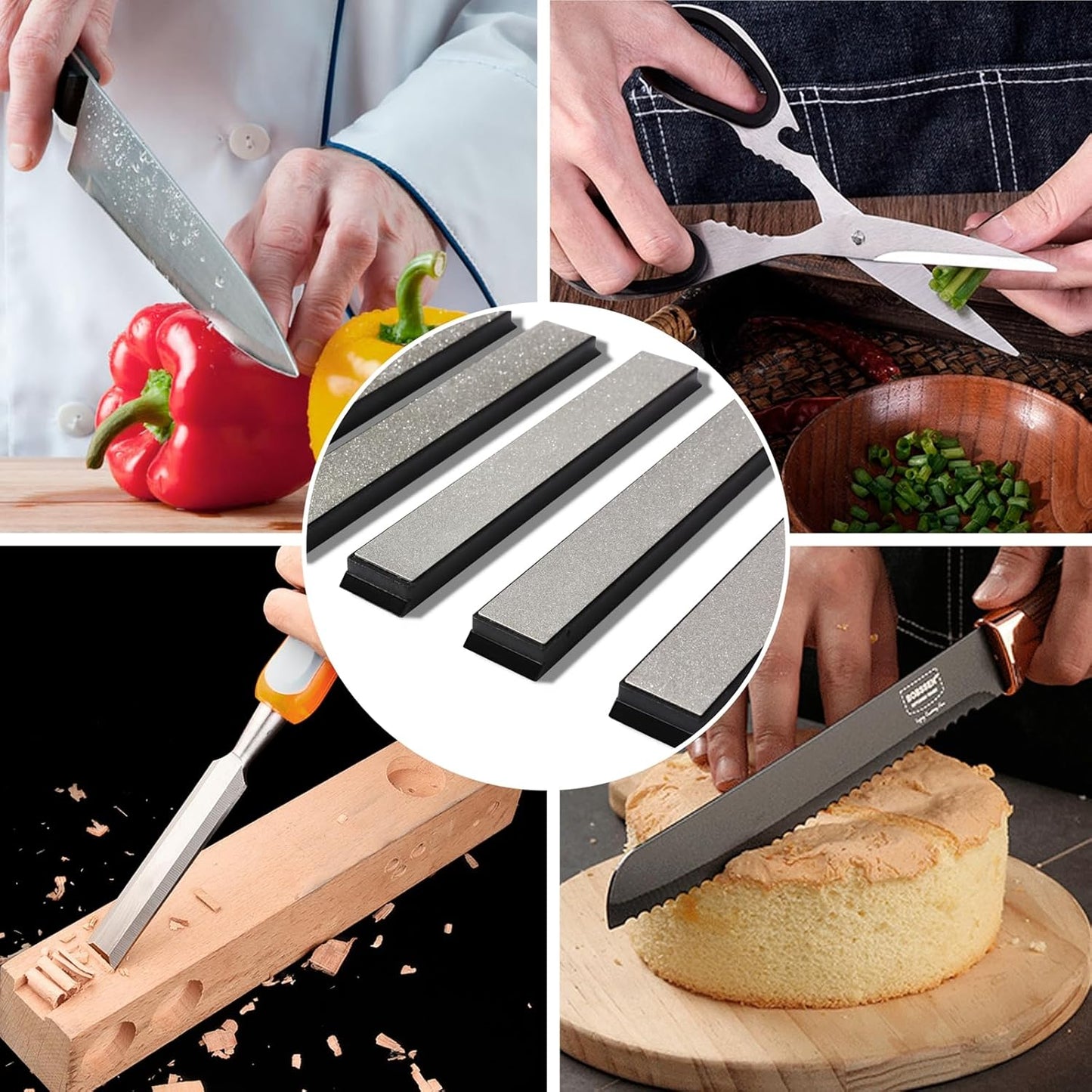 1000#  Diamond Whetstones with a Non-Slip Base ,for Kitchen