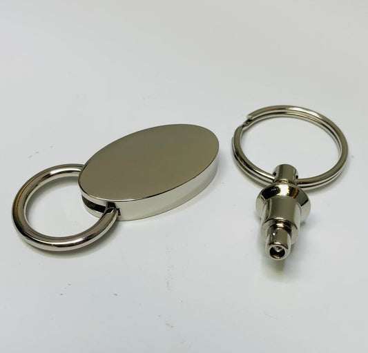 Quick Release Keychain Detachable Pull Apart Key Rings Keychains Removable Handy Keying, Double Spring Split Snap Seperate Chain Lock Holder Convenient Accessory