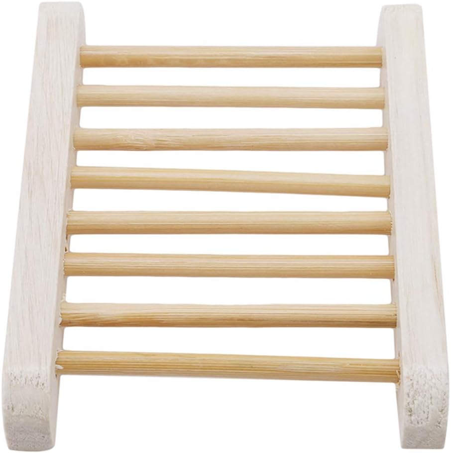 1 Pack Natural Wooden Soap Rack, Simple Soap Rack, Household Bathroom Soap Dish made with 100% original Wood