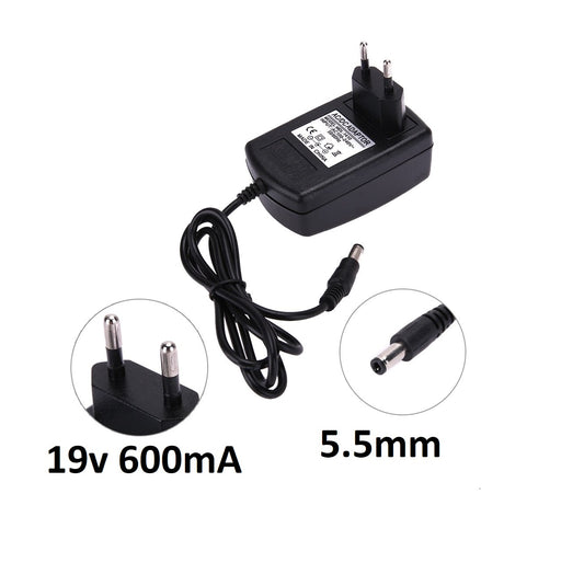 DC 19V 600mA Power Adapter 100-240V AC to DC Converter – 5.5mm Jack Universal Supply for Router, LED, CCTV & Electronics