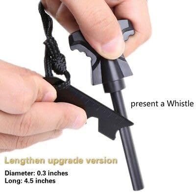Outdoor Camping Survival Magnesium Flint Scraper Stone Fire Starter Kit Magnesium Fire Starter