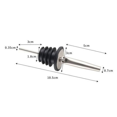 Universal Oil Bottle Cap – Free Flow Pourer Dispenser  Stainless Steel Precision Spout | Leak-Proof | Easy Pouring