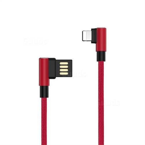1 m L shape lightning 1 x 90 Degree Angle Metal for Apple 8 Pin USB Data Charging Cable -