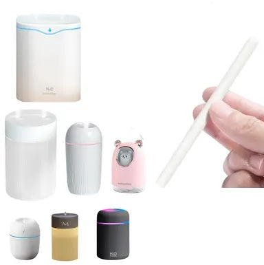 💧 Humidifier Stick Filter Refill - Mini Humidifiers Filter Sticks Air Diffuser Pure Wicks Refill Cotton Filter Sticks Replacement Wicks for Small Portable Diffuser in Office Bedroom Home