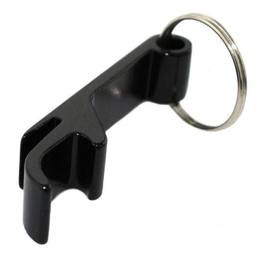 Bottle Opener Keyring Black