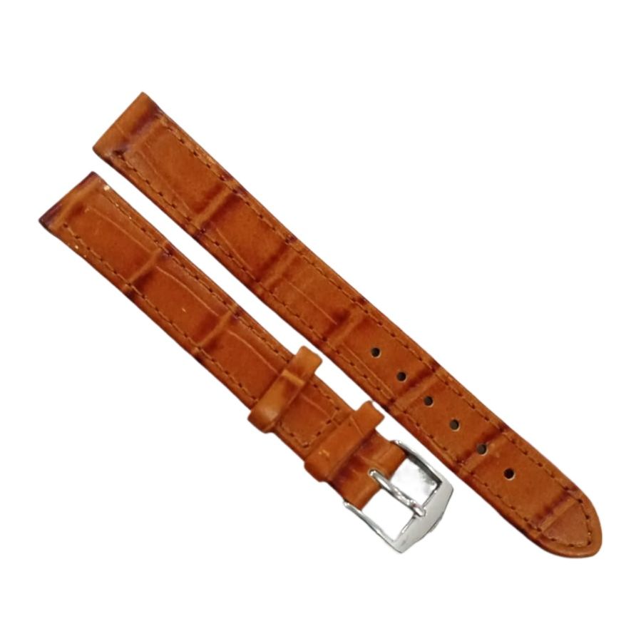 12mm Genuine Leather Strap Leather Watch Strap Band Replacement Alligator Grained Classic Pin Buckle belt