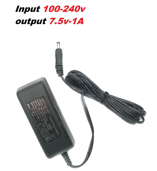 **⚡ 7.5V 1A AC/DC Adapter Charger  Universal Power Supply • 3.5mm DC Pin • Battery Charger**