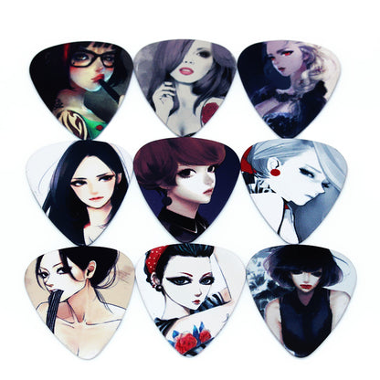 Guitar Picks Set of 3 Pcs 1 Pcs Each Thickness:0.46mm / 0.71mm / 0.96mm Size：30mmx26mm A One World Hi Quality Products