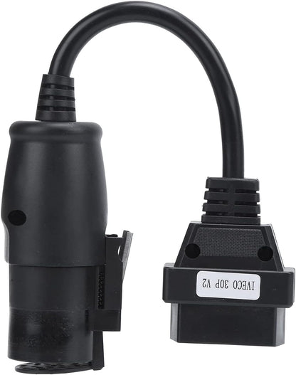 Compatible CDP+ TCS 30pin for IVECO to 16 pin Heavy Duty Extension Cable for IVECO Truck 30 Pin to 16Pin OBD2 OBDII Connector
