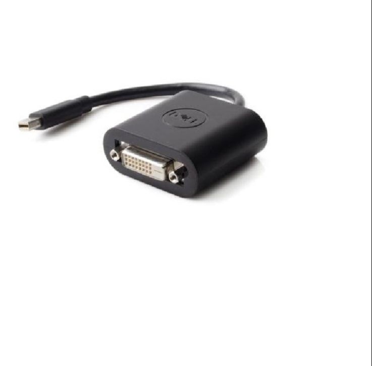 Premium D-ell G44DK Mini DisplayPort to DVI Adapter – High Quality Black Converter for Monitor & Projector | Plug & Play Display Adapte