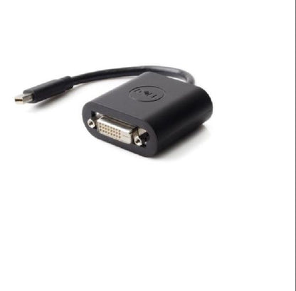 Premium D-ell G44DK Mini DisplayPort to DVI Adapter – High Quality Black Converter for Monitor & Projector | Plug & Play Display Adapte