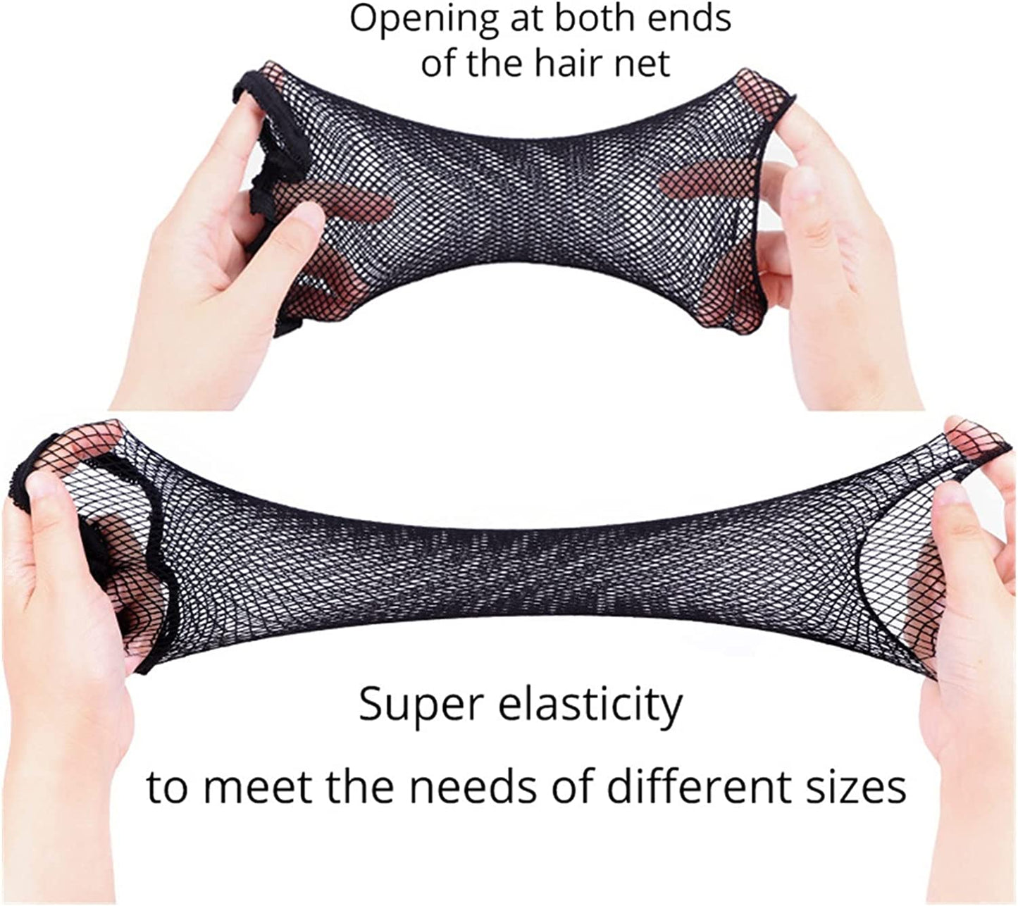 High Quality Black Wig Cap Hair Net Stocking Cap Elastic Mesh for wigs strong fixing