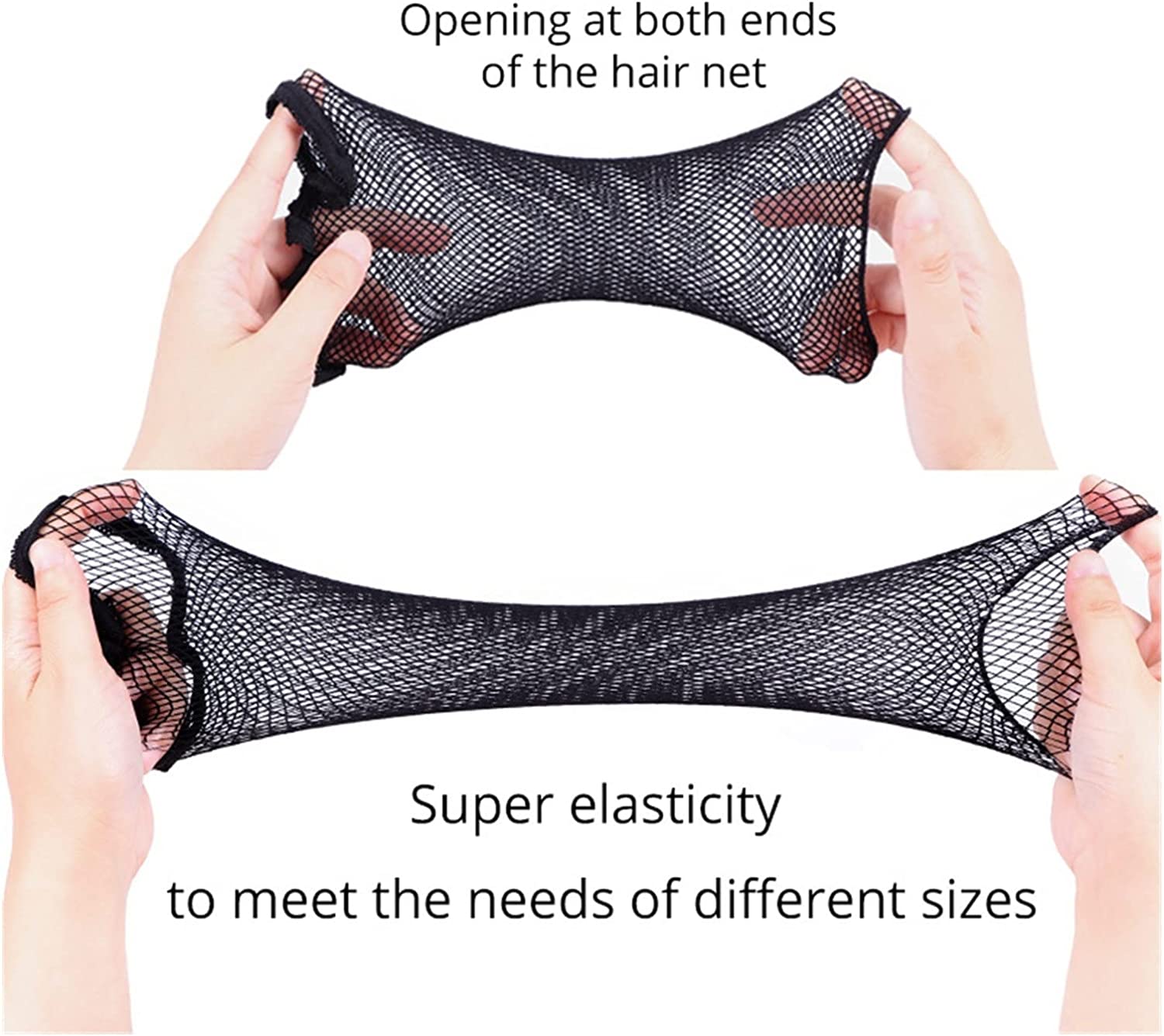 High Quality Black Wig Cap Hair Net Stocking Cap Elastic Mesh for wigs strong fixing