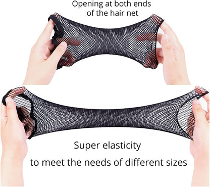 High Quality Black Wig Cap Hair Net Stocking Cap Elastic Mesh for wigs strong fixing