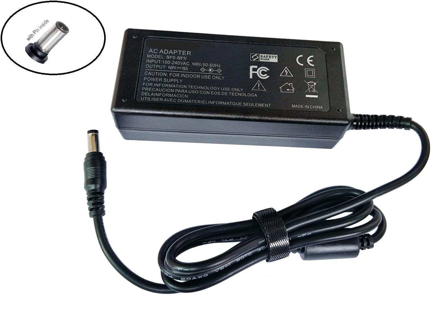 12V 4A Power Supply Adapter 48W – AC-DC SMPS with Center-Pin Barrel Plug – Stable & Heavy-Duty Branded