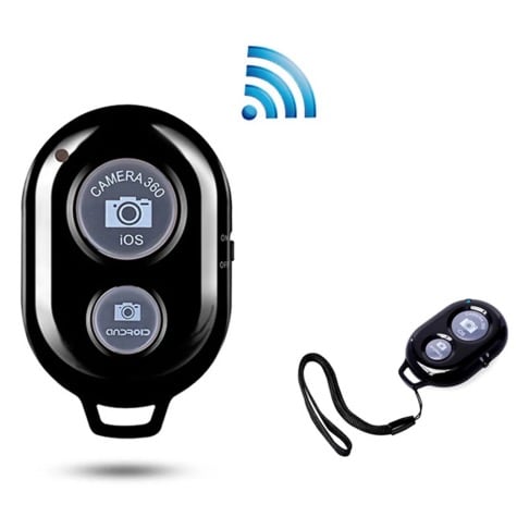 Bluetooth Wireless Remote Control for Cell Phone, Monopod, Selfie Stick, Self Timer, for IOS and Android Camera