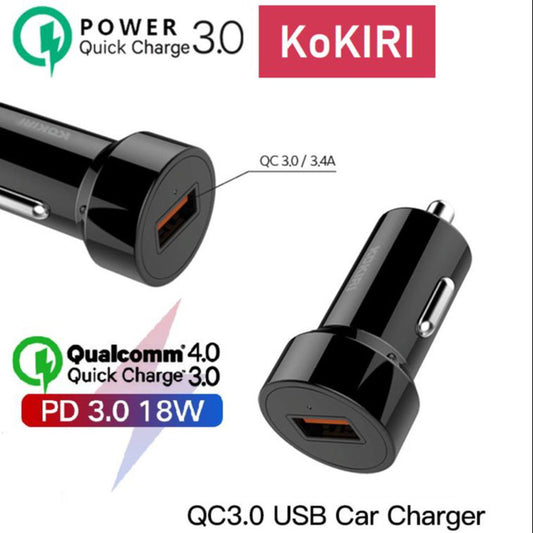 kokiri 48W car PD chager 3.4A single port Elephant Qualcomm 3.0 Fast Car Charger