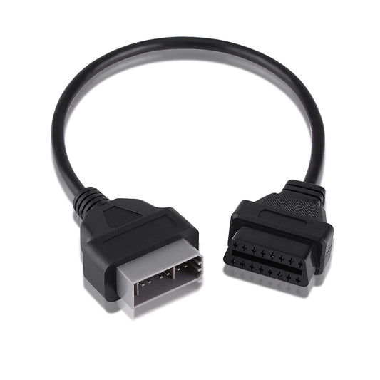 16 Pin to 14 Pin OBD2 Cable, Diagnostic 16 Pin Famale to 14 Pin Male Adapter Cable Scanner Extension Cable for Nissan