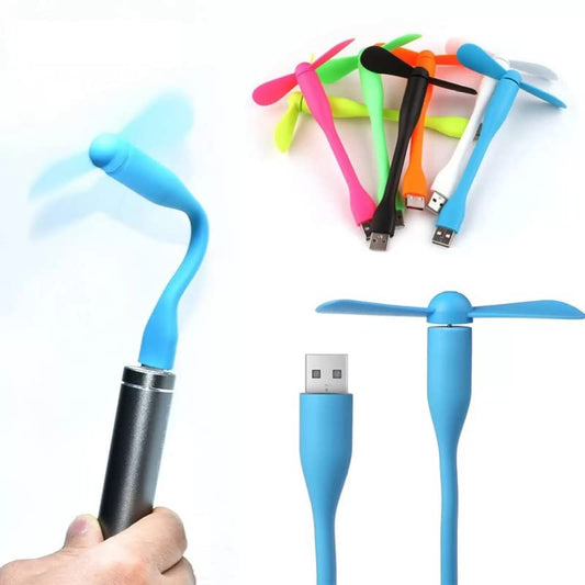Mini Fan USB Universal Portable Laptop Powerbank Smartphone Colorful Computer Car Tester Adapter Hub Cooling Adjustable Flexible Desk Office Summer