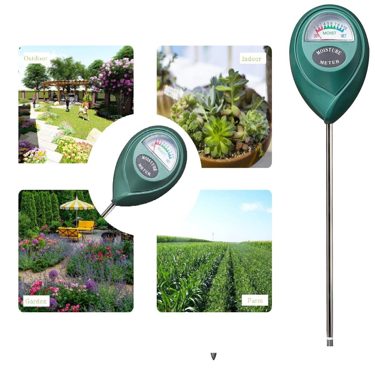 Soil Moisture Meter,Plant Water Meter,Moisture Sensor for Garden, Farm, Lawn Plants Indoor & Outdoor