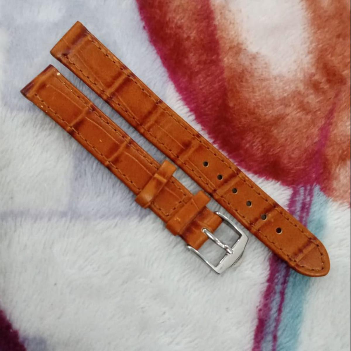 12mm Genuine Leather Strap Leather Watch Strap Band Replacement Alligator Grained Classic Pin Buckle belt