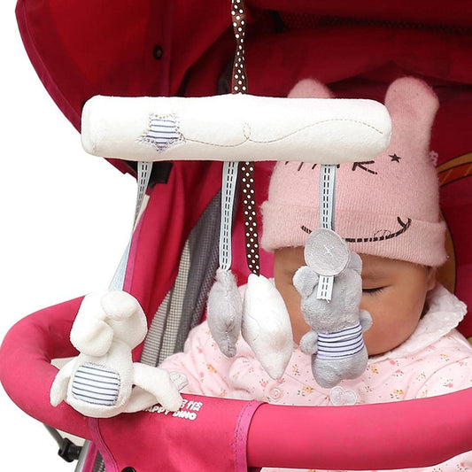 Baby Plush Musical Hanging Toy – Cute Rabbit &amp; Star | Cot, Stroller &amp; Car Seat Toy