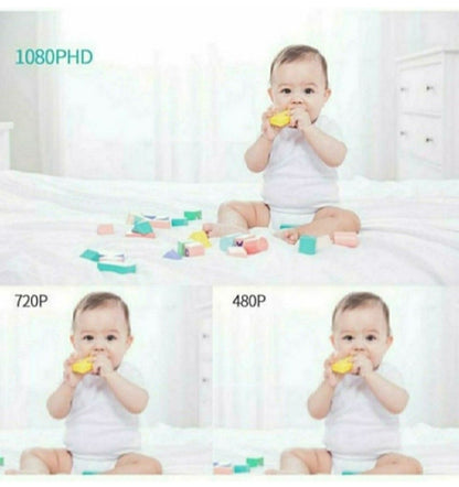 ABEDOE Video Baby Monitor 1080P 5" Color LCD with Camera, 2 Way Audio, Temperature Sensor, Lullaby