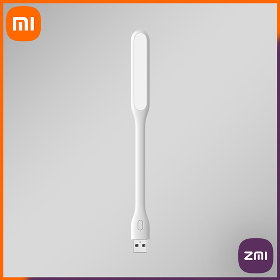 Xiaomi Zmi LED light White USB Light 10 LED Dimmable Bendable Portable Study Reading Light Power Bank Laptop Computer Night Gaming Sleeping torch roshane Car Gadget