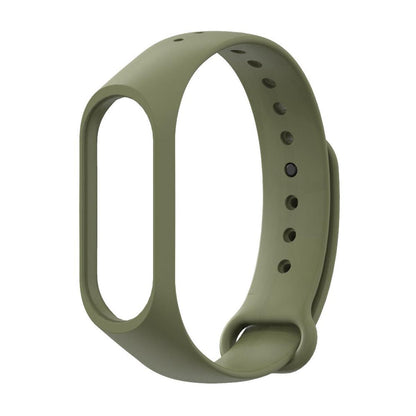 Strap For Mi Band 4/3 natural olive green Soft Anti Lost Smell Less Hi Quality  A One Long Life