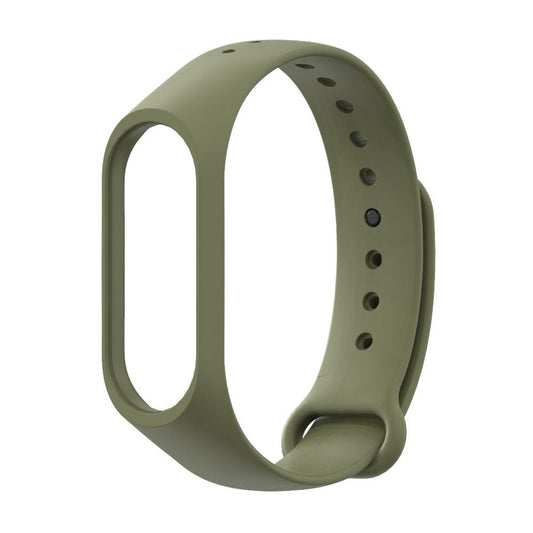 Strap For Mi Band 4/3 natural olive green Soft Anti Lost Smell Less Hi Quality  A One Long Life