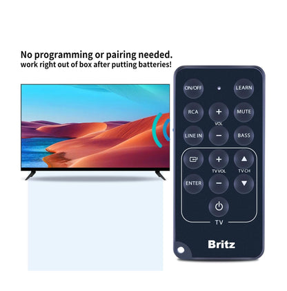 New Replacement Remote Control for Britz Digital Soundbar TV Speaker