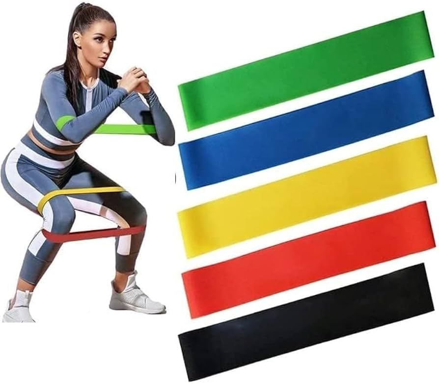 1 Pcs Exercise Fitness Bands For Legs And Butt Gym Strength Training Rubber Stretch Loops Bands Fitness Cross Fit Equipment Yoga Belt Exercise Pull Rope Elastic Bands For Fit Home Gym