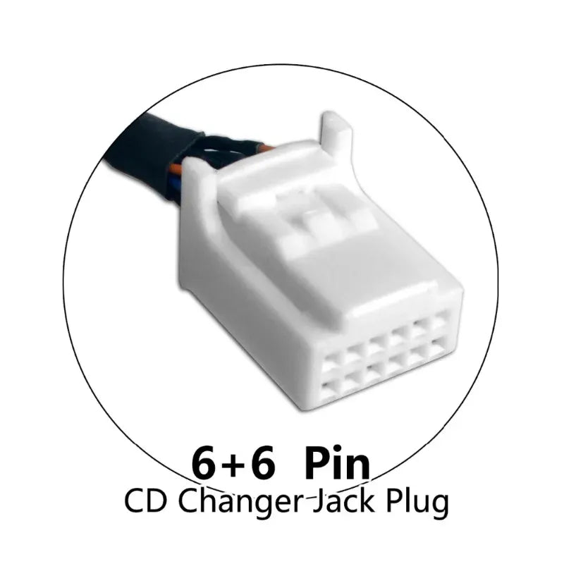 AUX iPhone iPad iPod CD Changer Adapter for Toyota Lexus Scion Daihatsu 12-Pin Small | YATOUR YT-M05 Interface