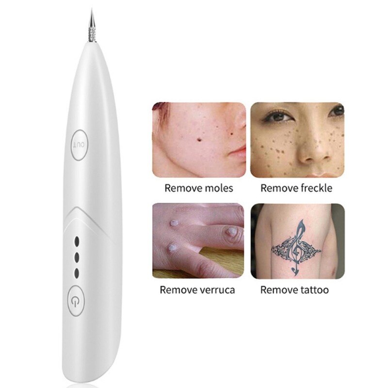 Mini Laser Freckle Skin Mole Dark Spot Remover Face Wart Tag Tattoo Removal Pen
