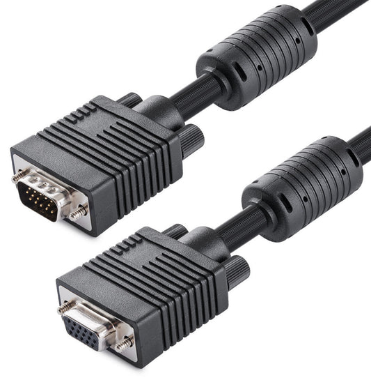 🎯 2 Meter VGA Extension Cable – SVGA Male to Female (HD15 M/F) | Double Shielded with Ferrite Core