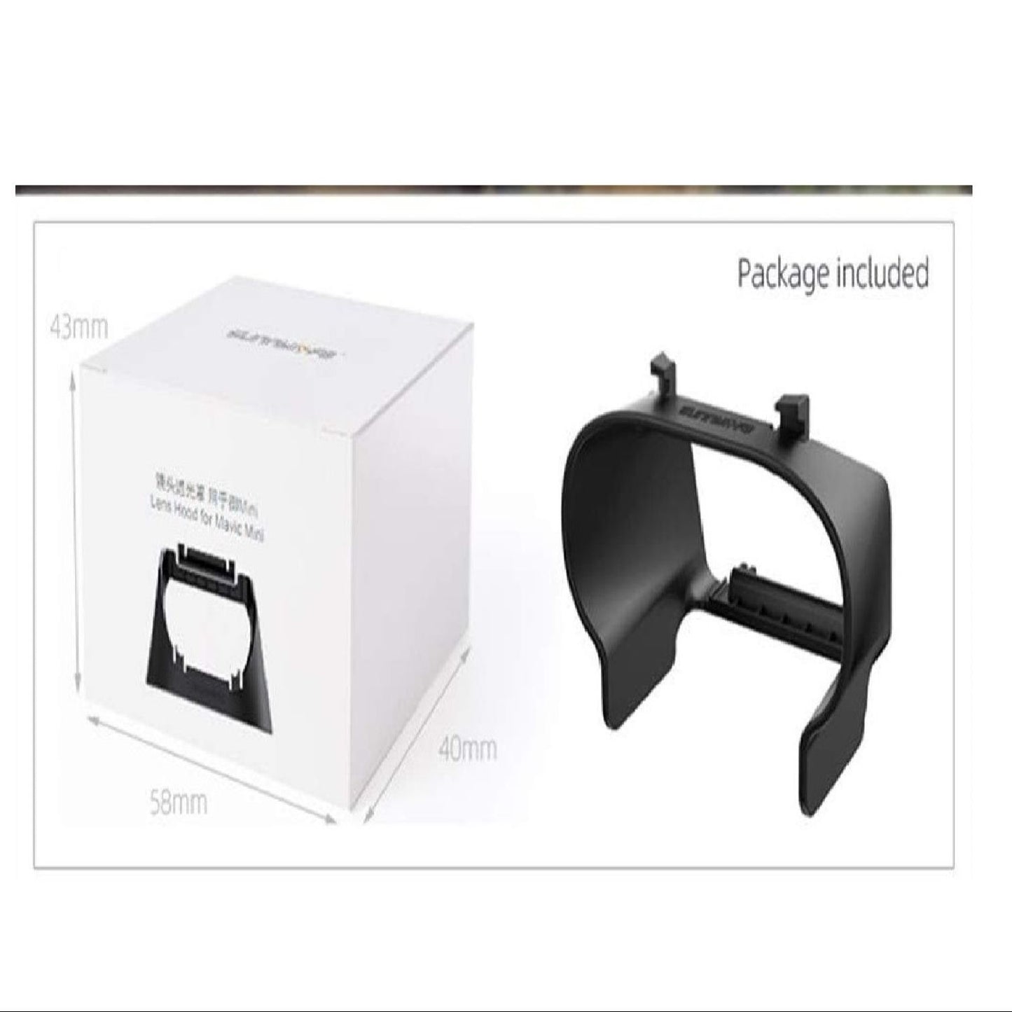 Camera Protector Hood for DJI Mavic Mini & Mini 2 – Lens Cover Guard Gimbal Protection Anti-Glare Sun Hood for Drone Camera