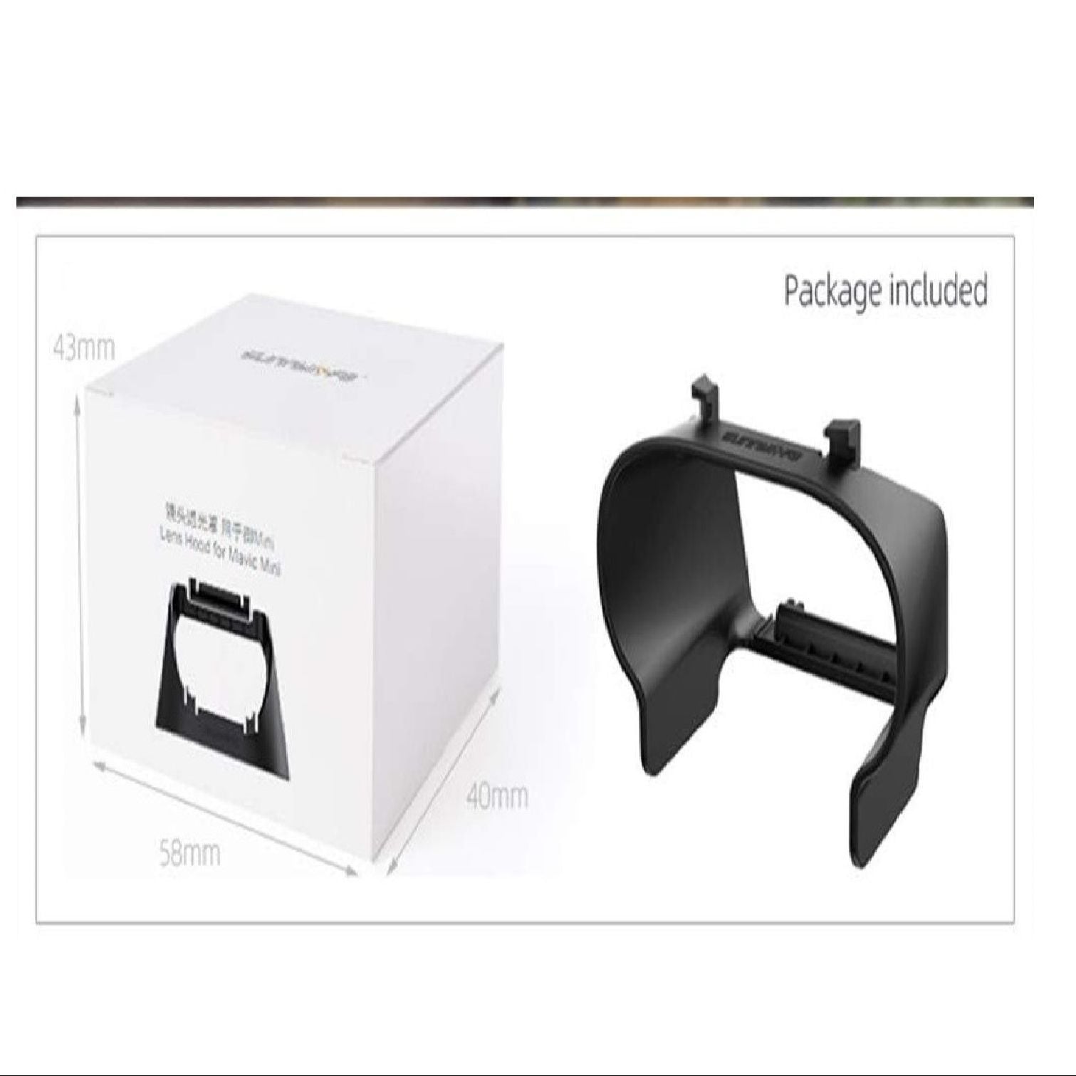 Camera Protector Hood for DJI Mavic Mini & Mini 2 – Lens Cover Guard Gimbal Protection Anti-Glare Sun Hood for Drone Camera