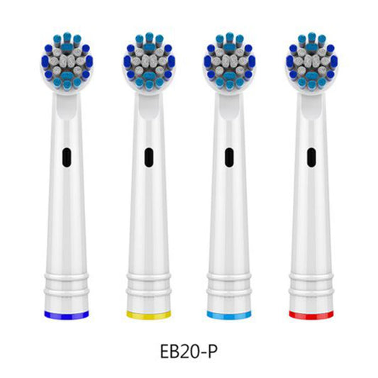 Action Electric Toothbrush Replacement Brush Heads Refill, 4 Count, EB20-P