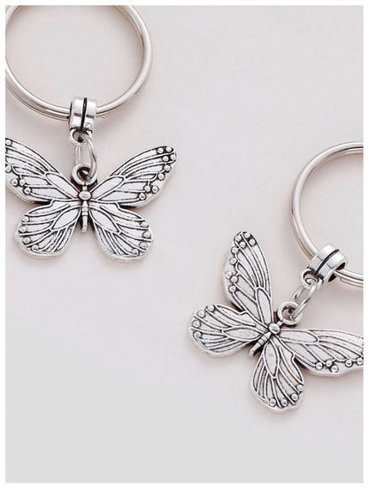 2 pcs Butterfly Charm Keychain best friend gift