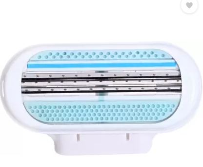 4 PCS Manual Shaving Women Razors Replaceable Blade Shaving Hair Remove Lady Safety Razor Head For 3 Layer-Blade Women's Razor Blade
