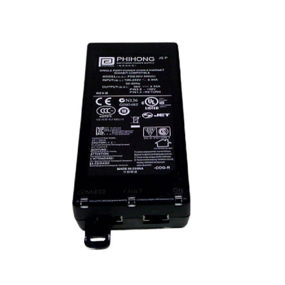 56V 1.1A  1 pcs Phihong POE16U-480 PoE Power Supply Adapter – IEEE 802.3af Power over Ethernet Injector for IP Cameras, Wireless Access Points & VoIP Devices