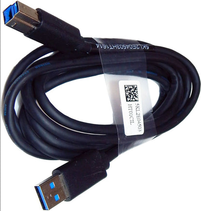 Hotron High Speed USB 3.0 A-B Male to Male Cable 5Gbps – Durable Black Data Transfer Cable for Printers, Scanners & External Hard Drives