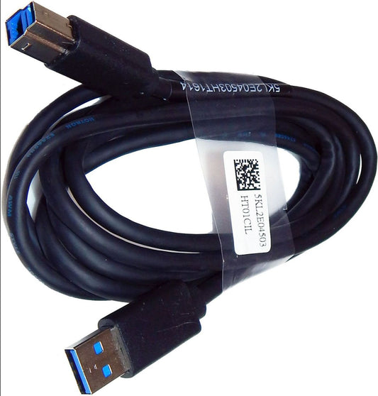 Hotron High Speed USB 3.0 A-B Male to Male Cable 5Gbps – Durable Black Data Transfer Cable for Printers, Scanners & External Hard Drives