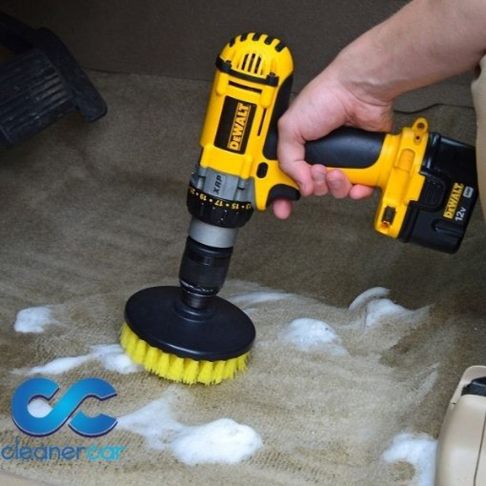 Cleaner Car Drill Upholstery and Carpet Brush