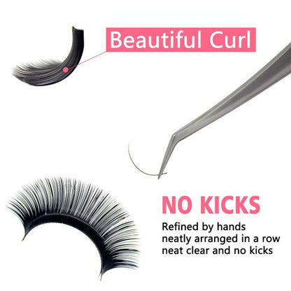 Kimcci 7-15mm Mix Mink Silk Lash Professional Eyelash Thickness: 0.10mm , Curl:C
