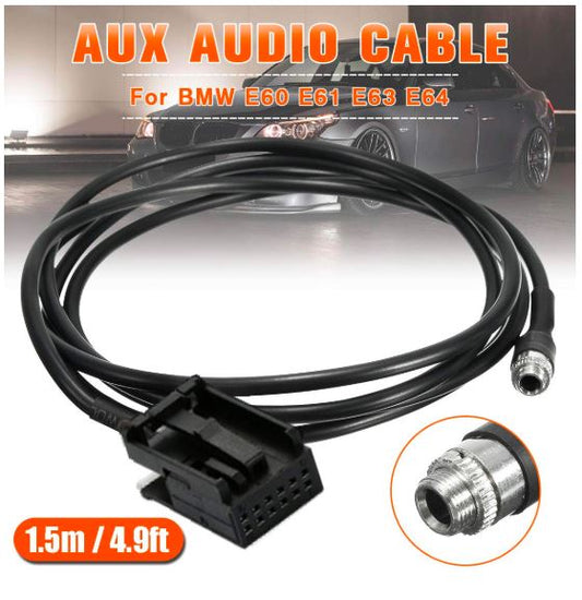 Female 3.5mm AUX CD Adapter Cable for BMW Z4 E85 E53 E83 E39 E60 E61 E63 E64