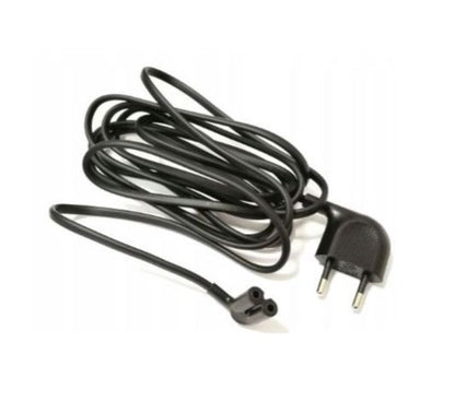 EU 2-Pin Power Cable IEC C7 Figure-8 Cord for TV, DVD Player, Radio & Home Electronics